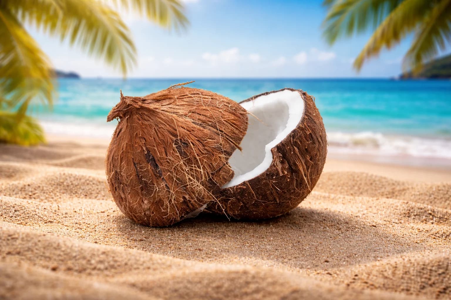 Semi-husked Coconut